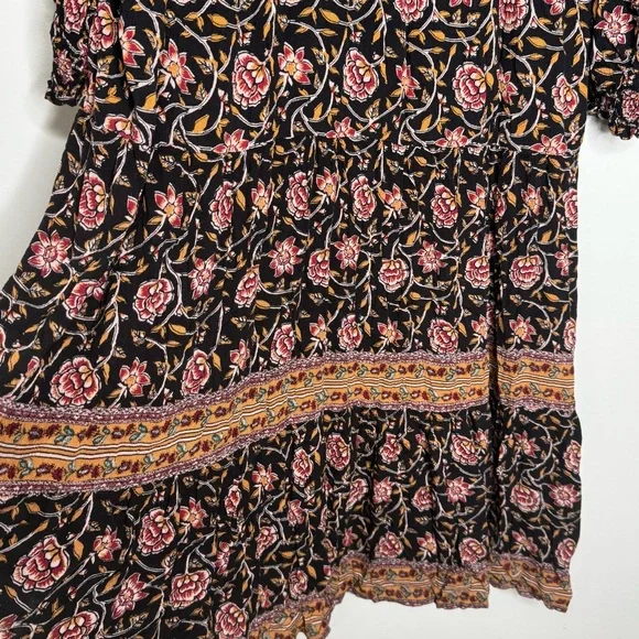 Knox Rose Floral Boho Granny-core Maxi Dress | Long Sleeve Tiered | XXL - Picture 3 of 9